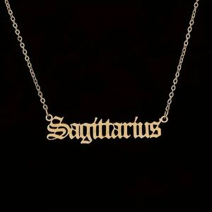 Gold Sagittarius Necklace